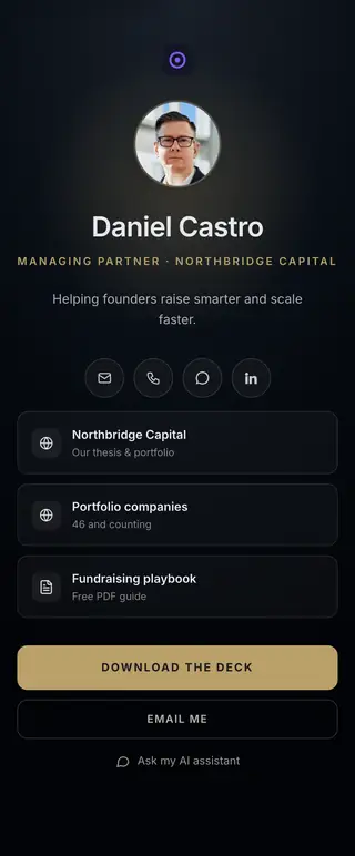 Boardroom, a FirstContactX card design