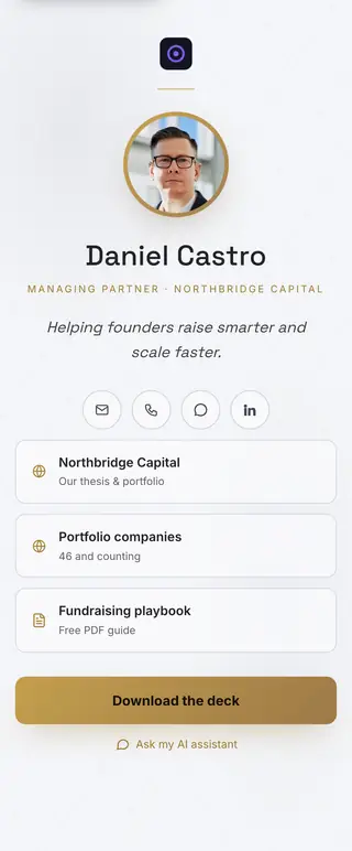 Marble Gold, a FirstContactX card design